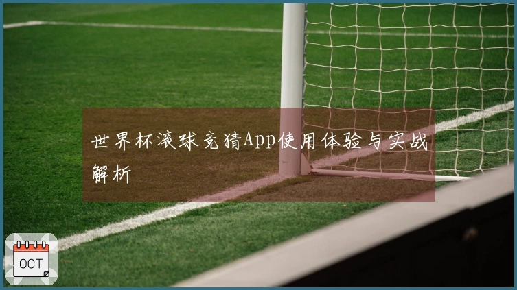 世界杯滚球竞猜App使用体验与实战解析